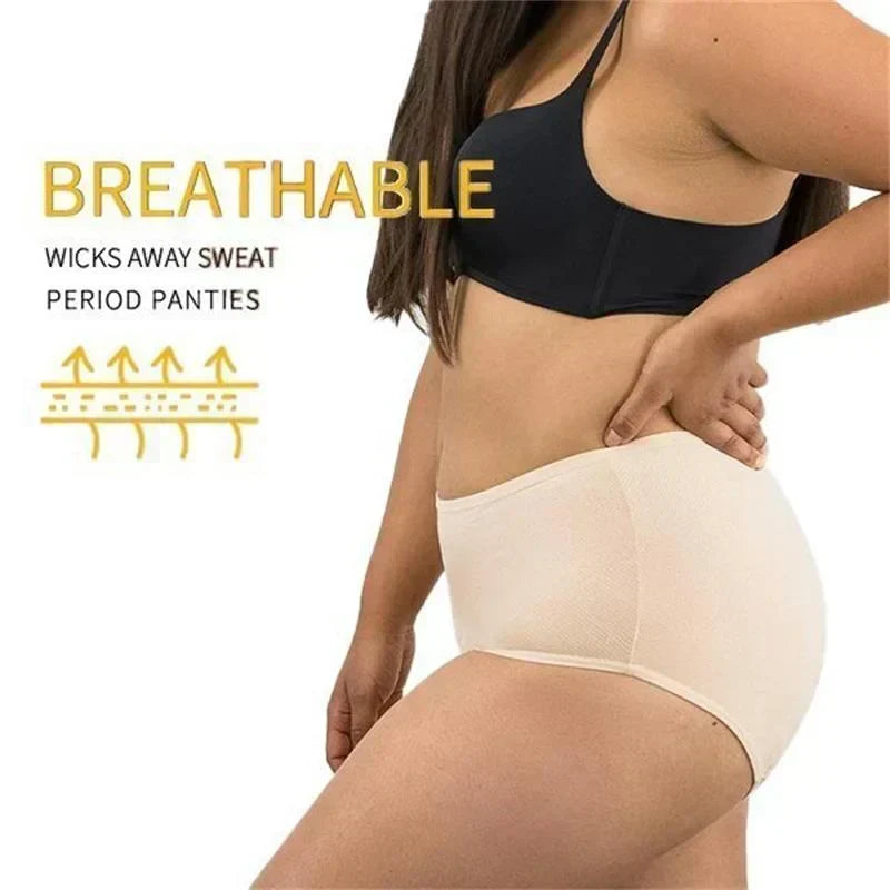 Period & Incontinence Briefs High-Waist Triple-Layer Absorbency