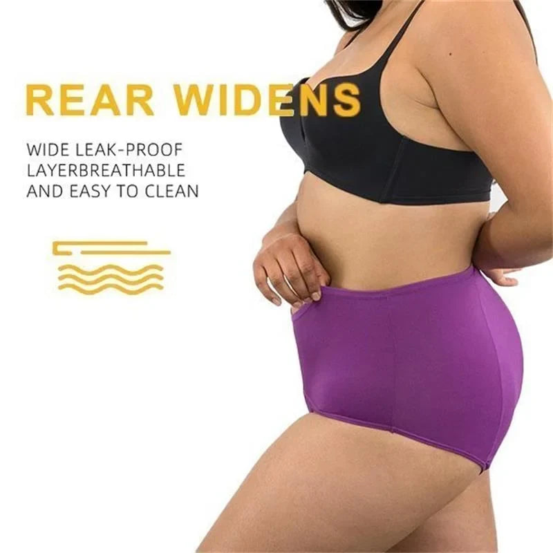 Period & Incontinence Briefs High-Waist Triple-Layer Absorbency