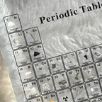 Periodic Table Display 83 Elements LED-Lit Wooden Base