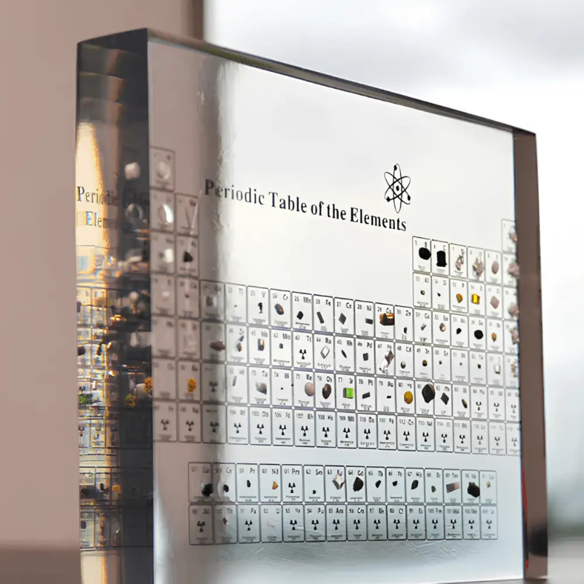 Periodic Table Display 83 Real Elements Acrylic USB Powered
