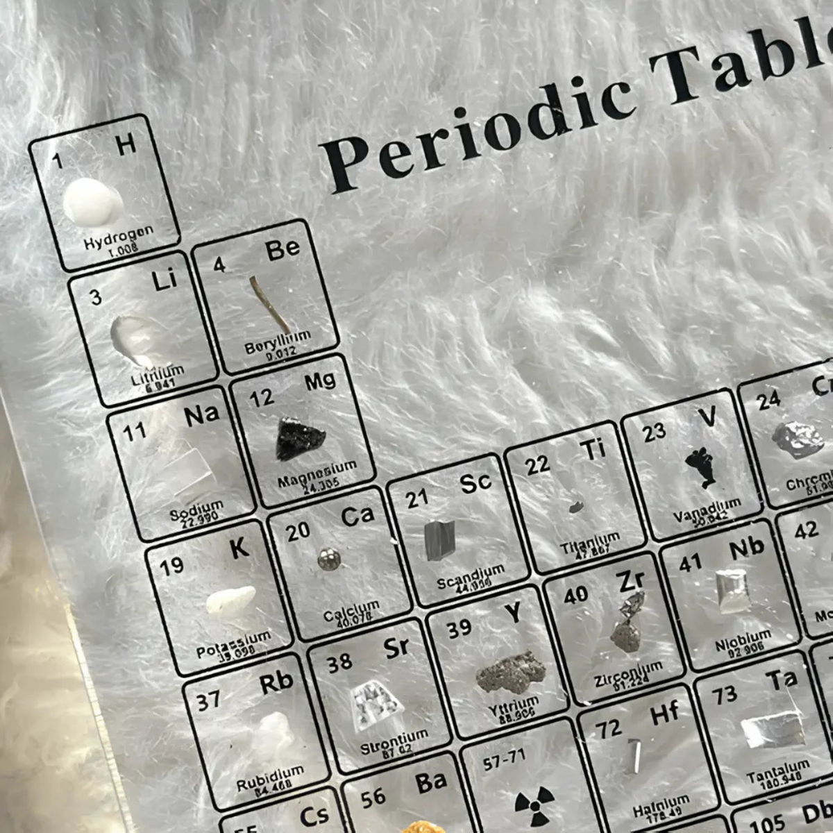 Periodic Table Display 83 Real Elements Acrylic USB Powered