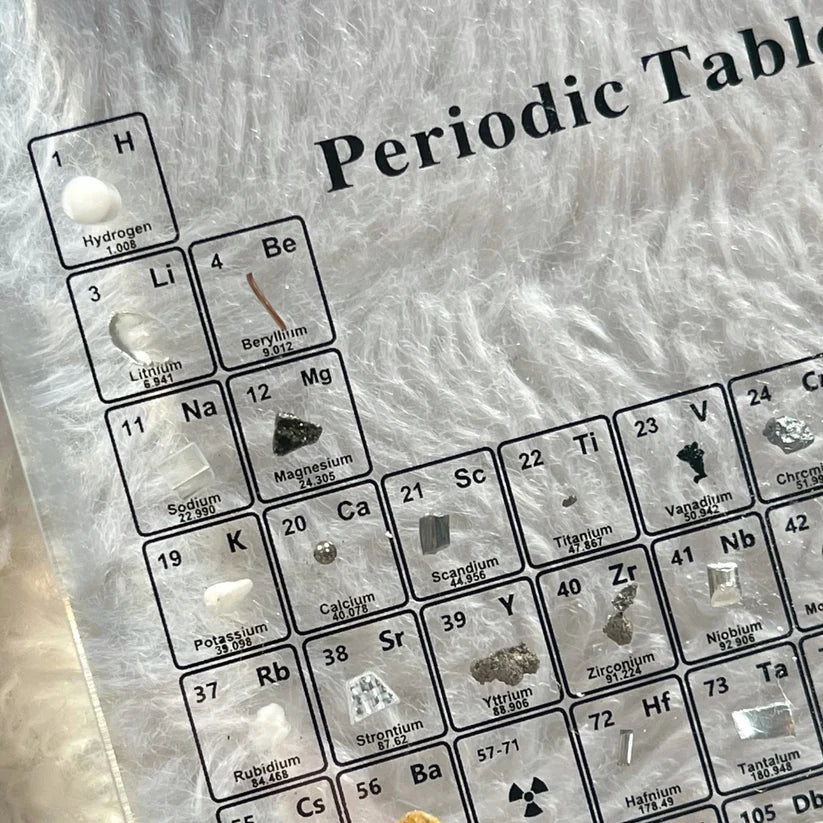 Periodic Table Display 83 Real Elements LED-Lit Acrylic