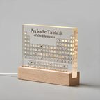 Periodic Table Display 83 Real Elements LED-Lit Acrylic