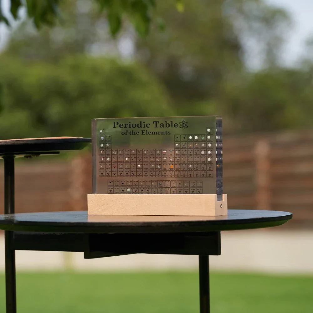 Periodic Table Display Clear Acrylic 83 Real Elements
