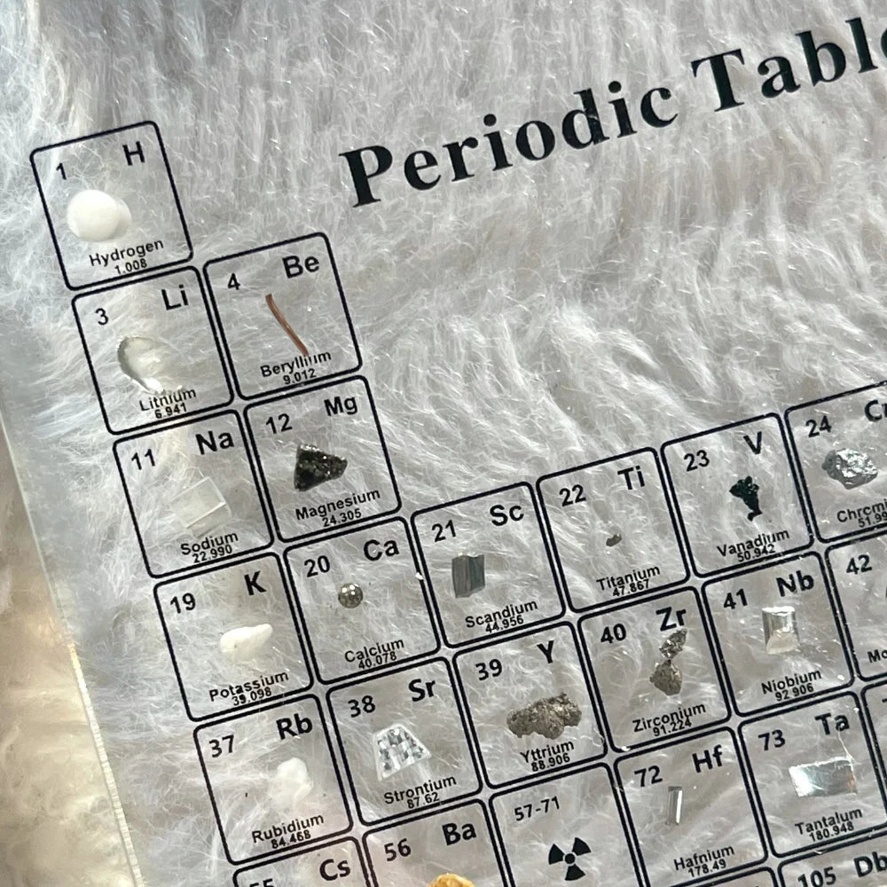 Periodic Table Display Illuminated 83 Real Elements