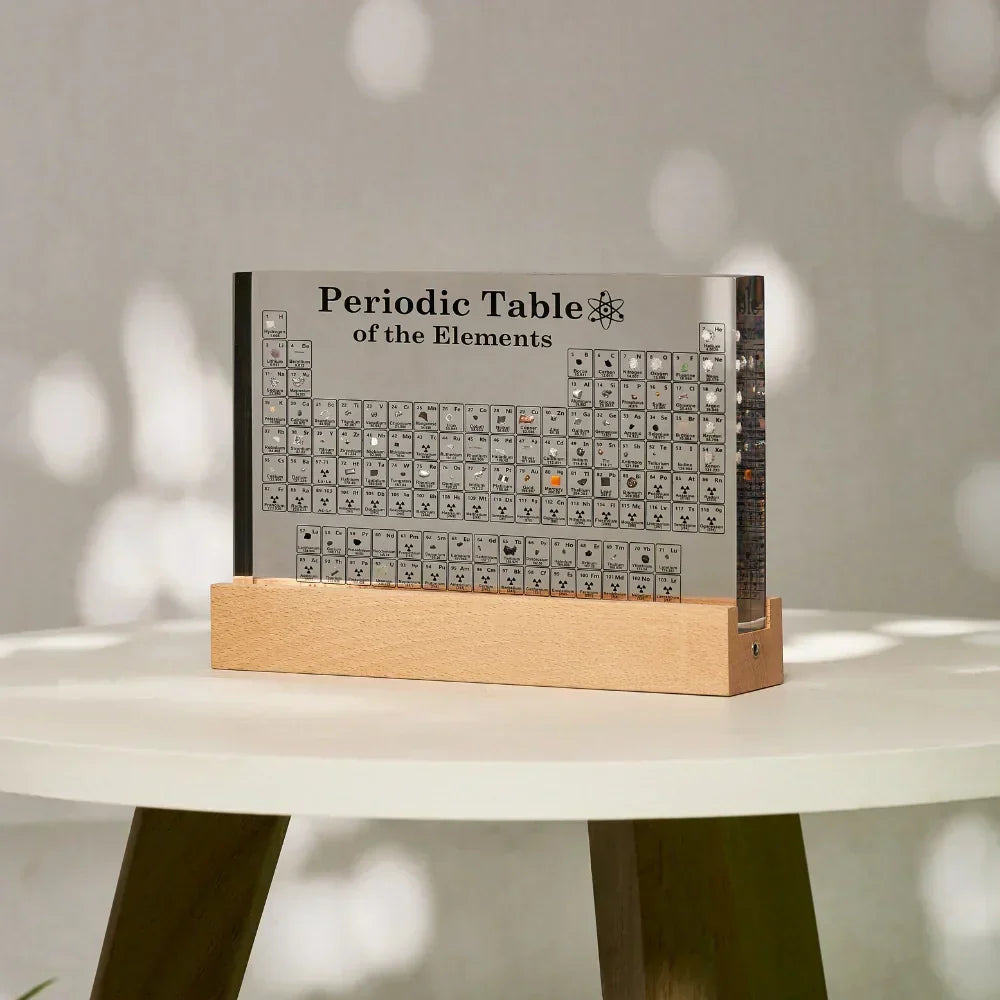 Periodic Table Display Illuminated 83 Real Elements