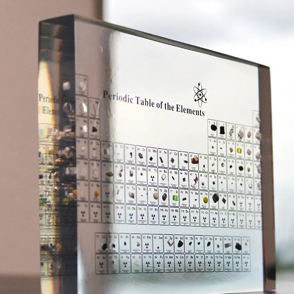 Periodic Table Display Illuminated 83 Real Elements
