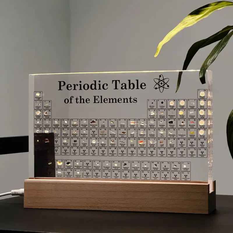 Periodic Table Display USB-Powered LED 83 Real Elements