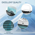 Personal Air Cooler 900ml Reservoir Humidifier Three Speeds