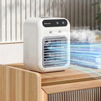 Personal Air Cooler USB-Powered Touchscreen Humidifying 2-Speed Fan