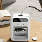 Personal Air Cooler USB-Powered Touchscreen Humidifying 2-Speed Fan
