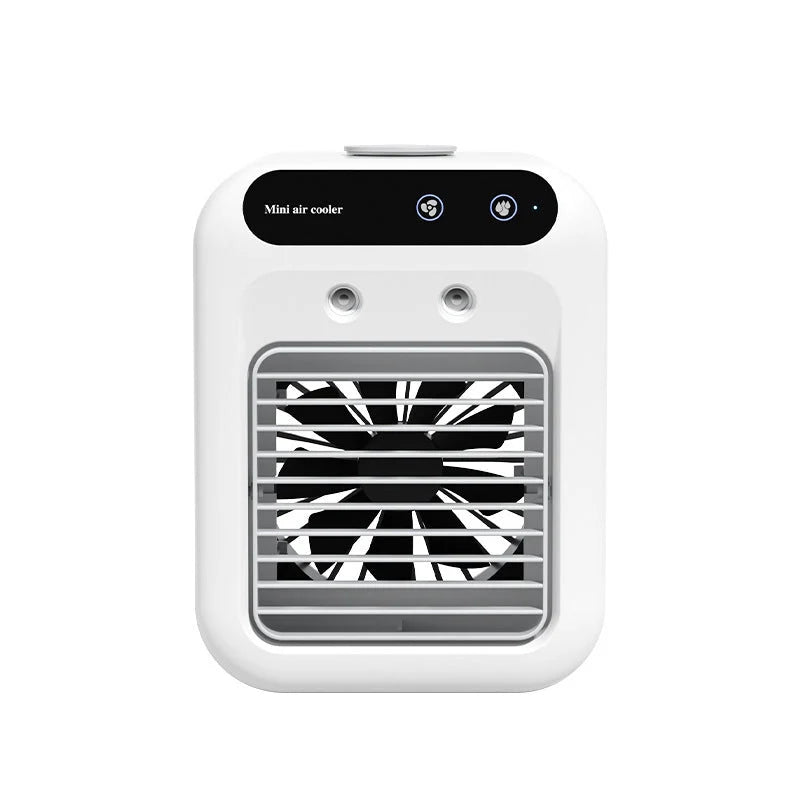 Personal Air Cooler USB-Powered Touchscreen Humidifying 2-Speed Fan