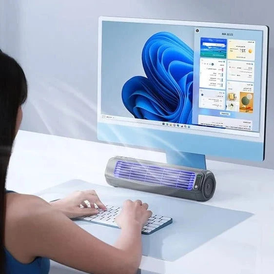 Personal Air Cooler USB Rechargeable 8-Hour Water Cooling Whisper-Quiet