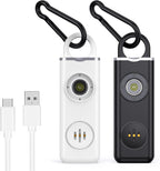 Personal Alarm Keychain 130 dB Strobe Twin Pack