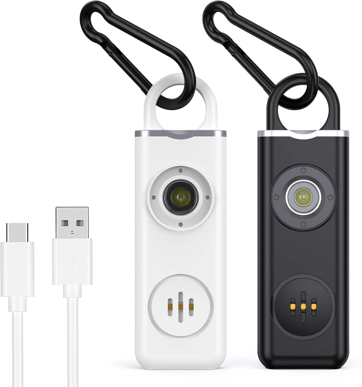 Personal Alarm Keychain 130 dB Strobe Twin Pack