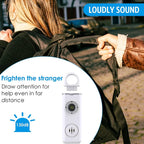 Personal Alarm Keychain 130 dB Strobe Twin Pack