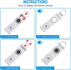 Personal Alarm Keychain 130 dB Strobe Twin Pack