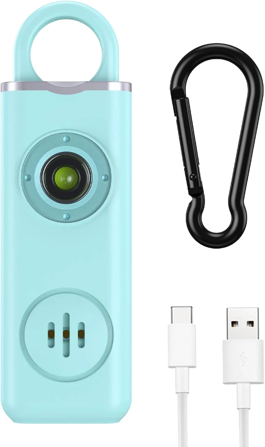 Personal Alarm Keychain 130 dB Strobe Twin Pack