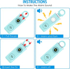 Personal Alarm Keychain 130 dB Strobe Twin Pack