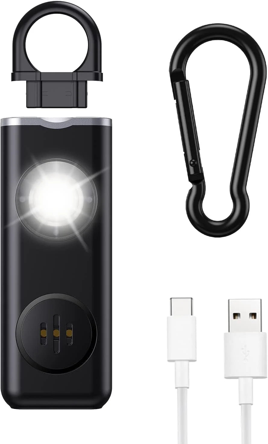 Personal Alarm Keychain 130 dB Strobe Twin Pack