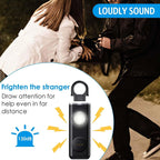 Personal Alarm Keychain 130 dB Strobe Twin Pack