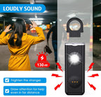 Personal Alarm Keychain 130 dB Strobe Twin Pack