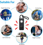 Personal Alarm Keychain 130 dB Strobe Twin Pack