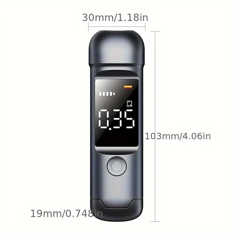 Personal Breathalyzer USB Rechargeable Digital Sensor