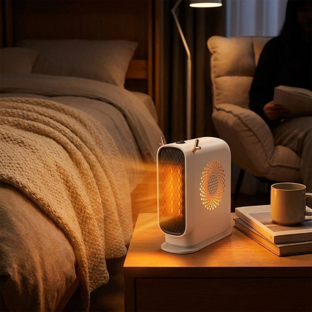 Personal Heater Compact Portable Overheat Protection & Tip-Over Switch