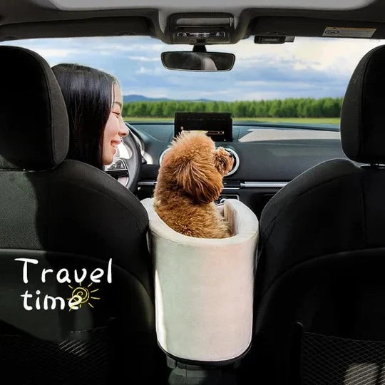 Pet Armrest Safety Seat Four-Sided Zippered Internal Lanyard