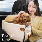 Pet Armrest Safety Seat Four-Sided Zippered Internal Lanyard