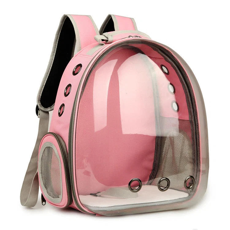 Pet Backpack Carrier 360 Degree Bubble Window Oxford Fabric