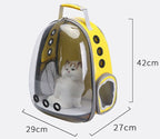 Pet Backpack Carrier 360 Degree Bubble Window Oxford Fabric