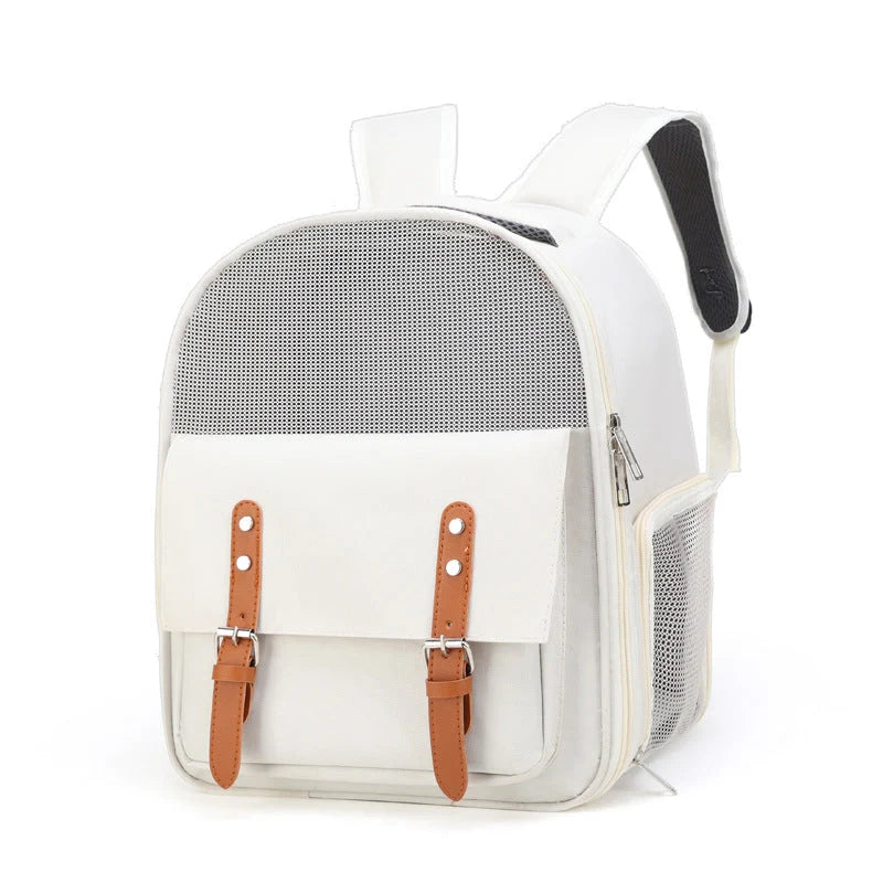 Pet Backpack Carrier Breathable Oxford & Cradle Net 45L