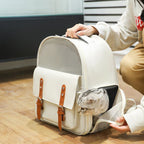 Pet Backpack Carrier Breathable Oxford & Cradle Net 45L