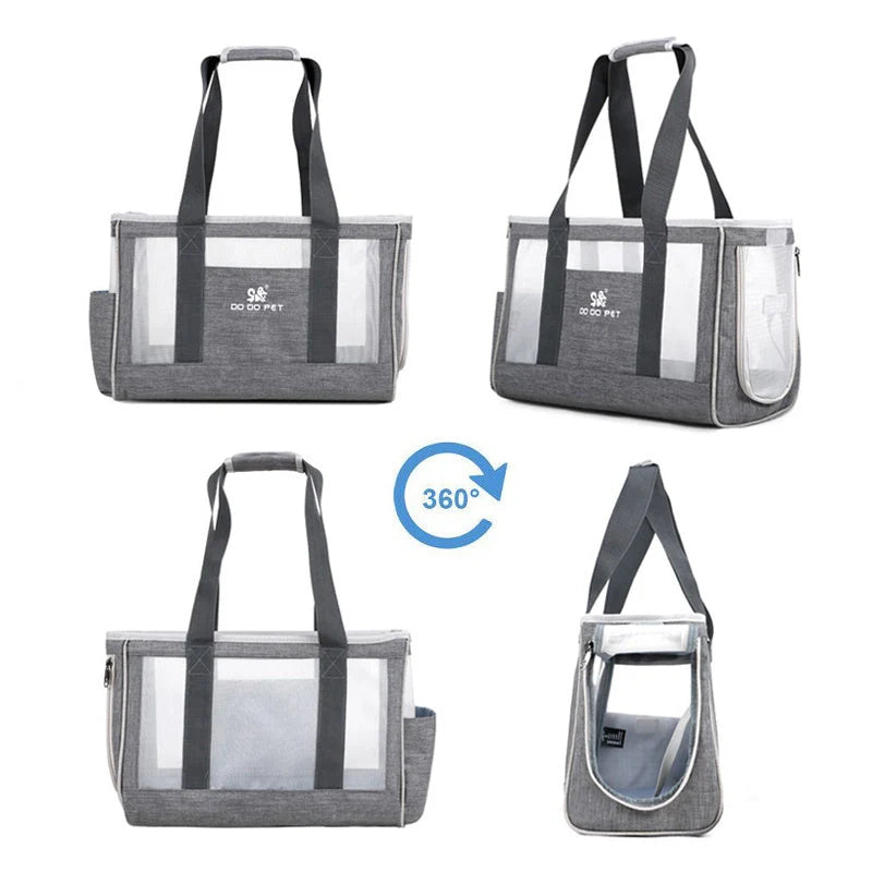 Pet Backpack Oxford Cloth Breathable Mesh & Pockets