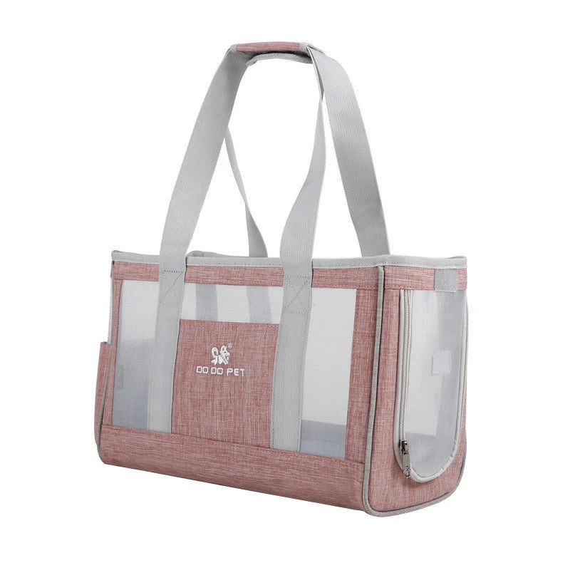 Pet Backpack Oxford Cloth Breathable Mesh & Pockets