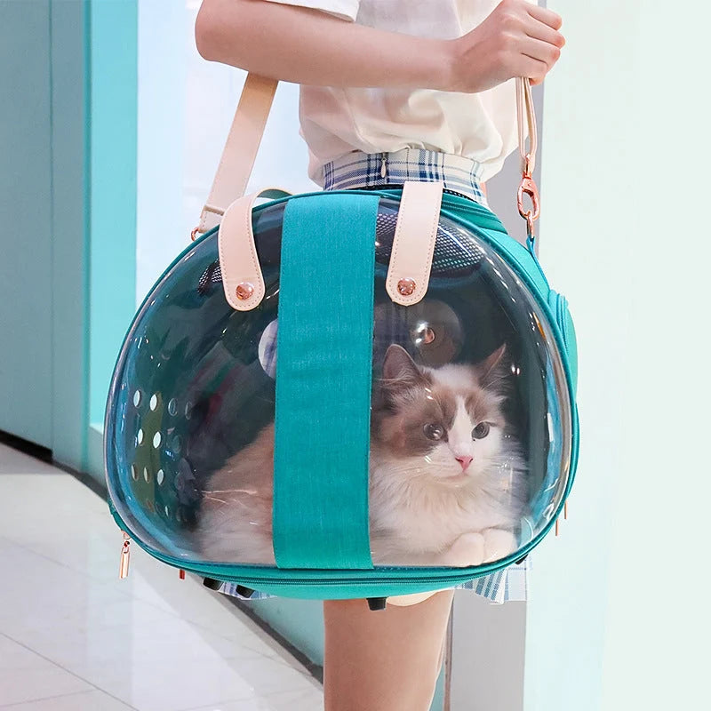 Pet Backpack Transparent Bubble Window Waterproof & Breathable