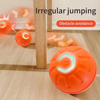 Pet Ball Toy Self-Moving Silicone USB Rechargeable
