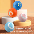 Pet Ball Toy Self-Moving Silicone USB Rechargeable