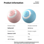 Pet Ball Toy Self-Moving Silicone USB Rechargeable