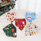 Pet Bandana Soft Cotton Christmas Print Small & Large