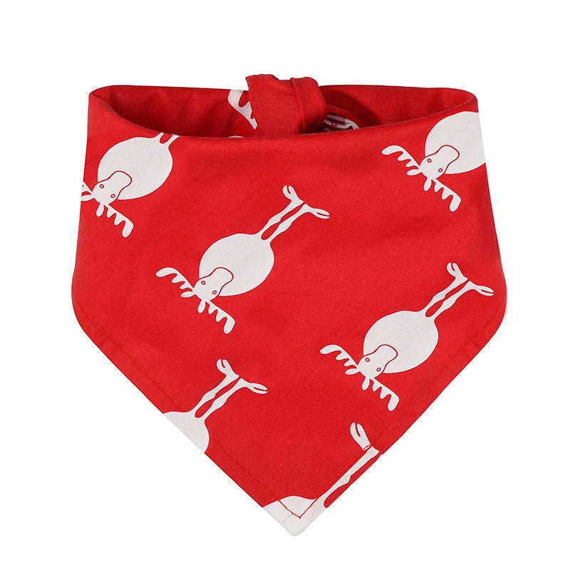 Pet Bandana Soft Cotton Christmas Print Small & Large