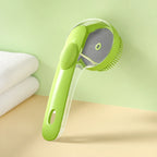 Pet Bath Brush 2-In-1 Shampoo Dispenser Soft Massage Bristles