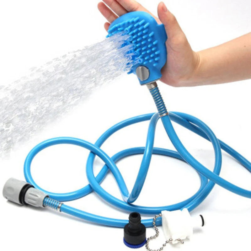 Pet Bathing Tool Full-Coverage Spray 2.5m Hose & Adapters