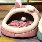 Pet Bed All-Season Cloth Pink Rabbit