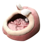 Pet Bed All-Season Cloth Pink Rabbit
