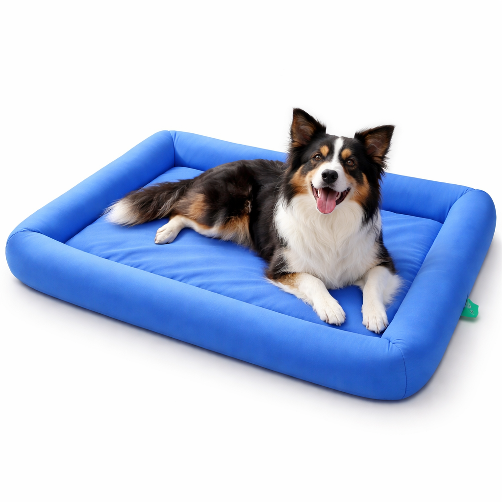 Pet Bed Cooling & Breathable Waterproof Raised Edge Support