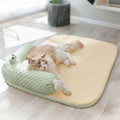 Pet Bed Cooling Fabric L-Shaped Neck Pillow Non-Slip Base