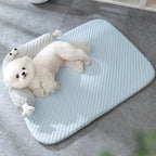 Pet Bed Cooling Fabric L-Shaped Neck Pillow Non-Slip Base